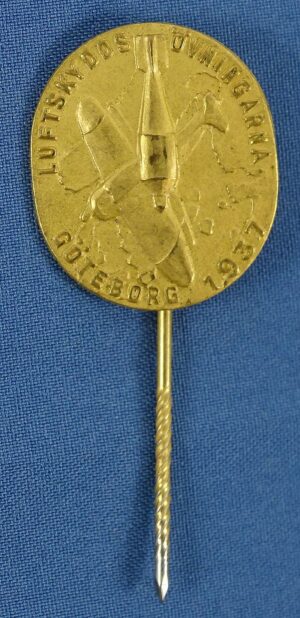 1937 Swedish Air Defense Exercises Goteborg Stickpin