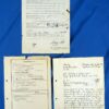 Three Documents Signed by Waffen SS Oberfuhrer and Knight's Cross Recipient Adolf Ax