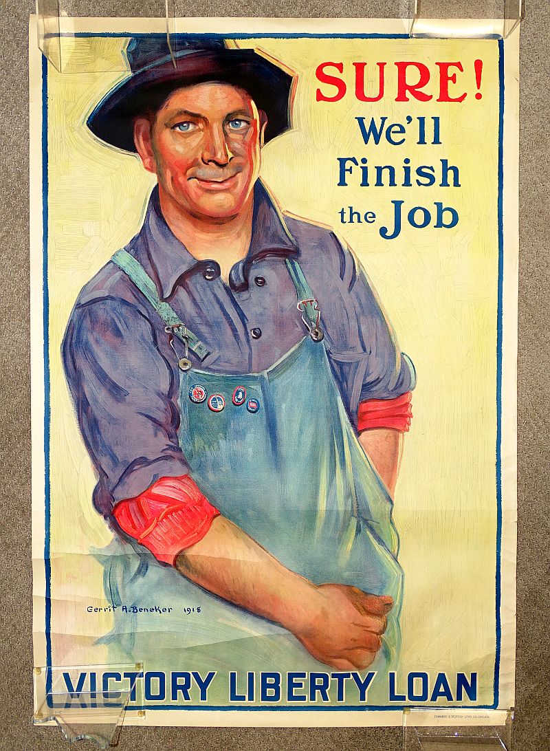 WWI Victory Liberty Loan Poster: “Sure! We’ll Finish the Job” – Griffin ...