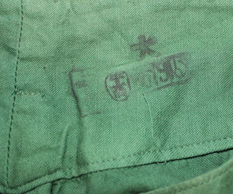 Scarce Japanese Dark Green Cotton Tropical Trousers – Griffin Militaria