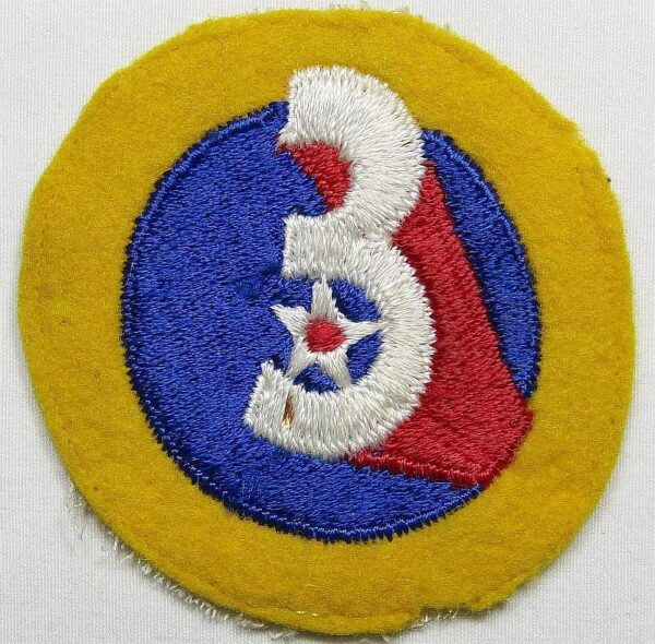 WWII USAAF 3rd Air Force Patch on Wool