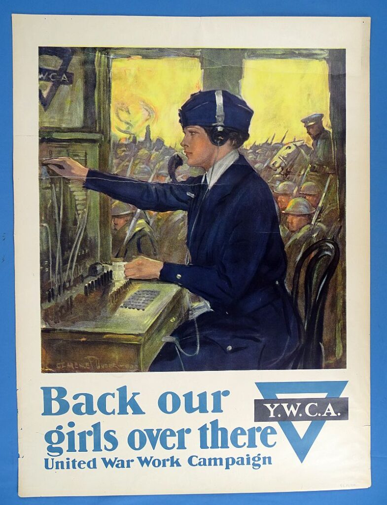 WWI YWCA Poster: “Back Our Girls Over There” – Griffin Militaria