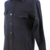 WWII U.S. Navy Chief Petty Officer Blue Wool Shirt Size 15 - Image 2