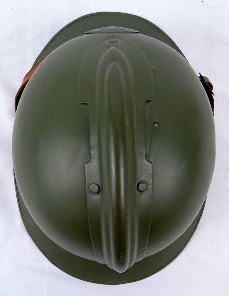 WWII French Model 1926 Adrian Helmet with 1937 French Air Force Badge ...
