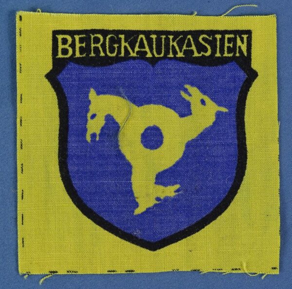 German Army Bergkaukasien North Caucasian Volunteer Sleeve Shield