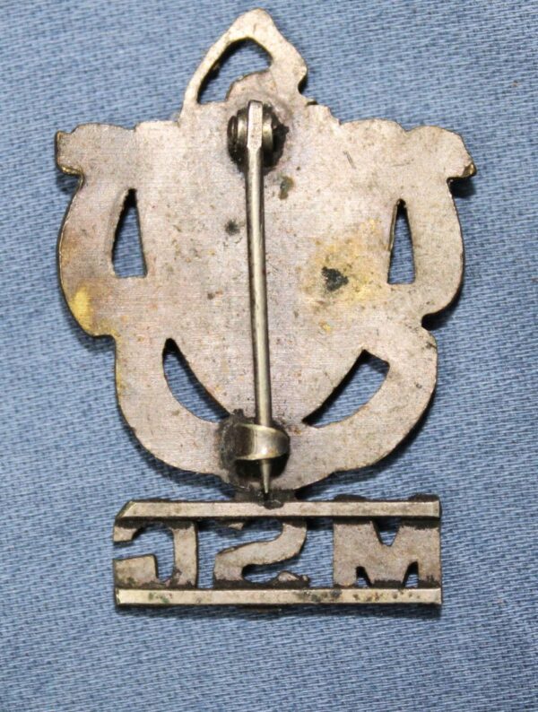 WWI Massachusetts State Guard MSG Officer's Collar Insignia - Image 2