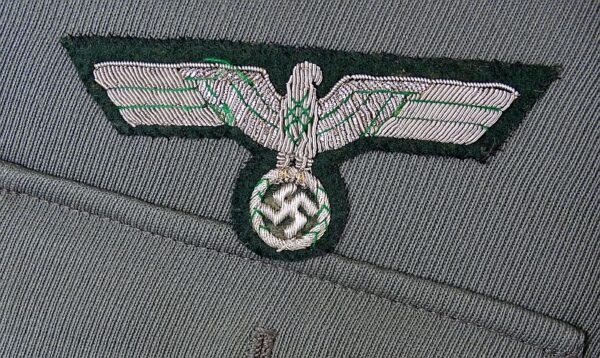 Exceptional Named and 1940 Dated Army Panzer Major's Piped Walking Out Tunic - Image 3