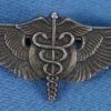 WWII Sterling Pin Back 2 Inch Army Air Force Flight Surgeon Wing by Balfour