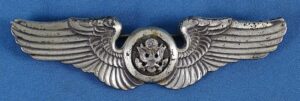 WWII Sterling 3 Inch Pin Back Air Crew Wing