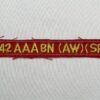 142nd Anti-Aircraft Artillery Battalion Tab