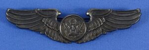 WWII Sterling 3 Inch Pin Back Air Crew Wing by Amico