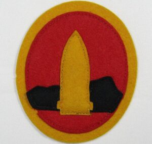 Hawaiian Coast Artillery Brigade Patch on Wool