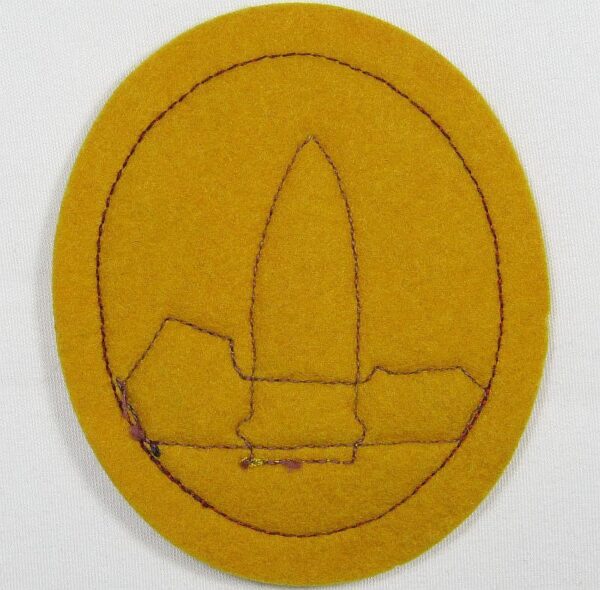 Hawaiian Coast Artillery Brigade Patch on Wool - Image 2