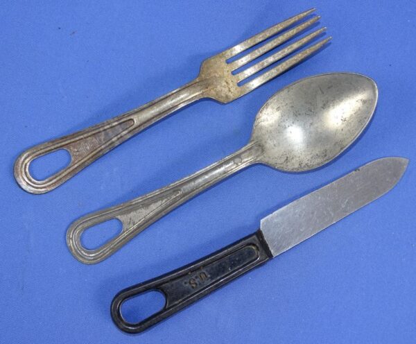 WWII U.S. Army Knife, Fork and Spoon Set