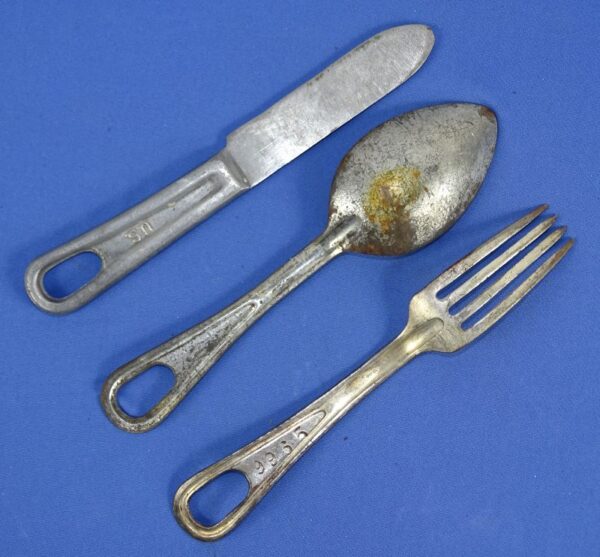 WWII U.S. Army Knife, Fork and Spoon Set - Image 2