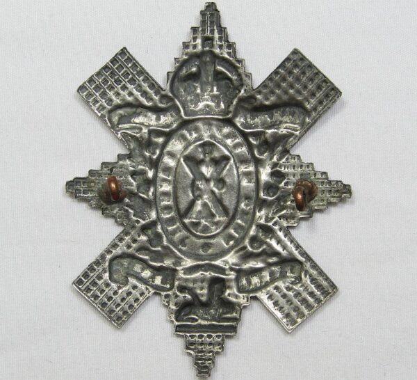 WWI Royal Highlanders Black Watch Cap Badge - Image 2