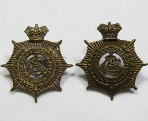 Pair British Army Service Corps Badges