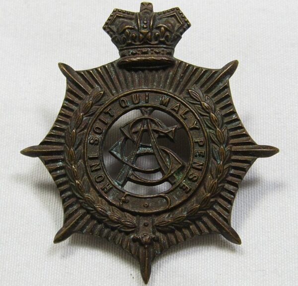 British Victorian Army Service Corps Cap Badge