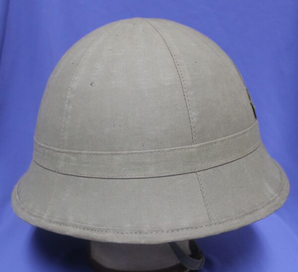 Japanese Army Tropical Pith Helmet Dated 1943 - Image 5