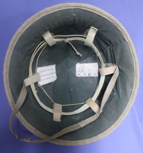 Japanese Army Tropical Pith Helmet Dated 1943 - Image 7