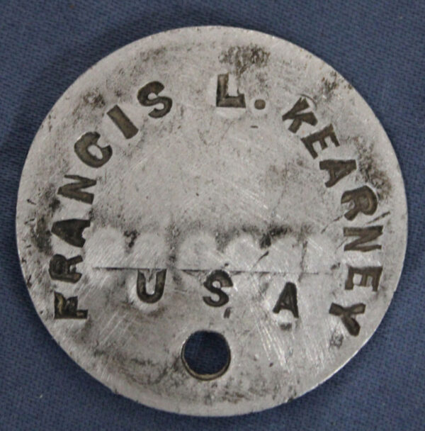 WWI Dog Tag Francis L Kearney