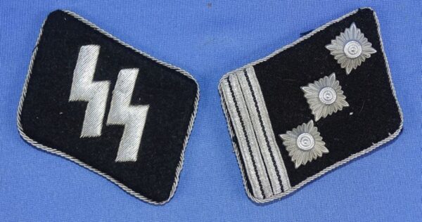 SS Hauptsturmführer Collar Tab Set with RZM Tag