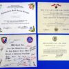 Four U.S. Army Citation Documents to a Master Sergeant Including a 1966-1967 Bronze Star for Vietnam