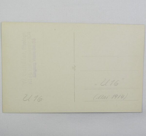 Real Photo Post Card of German U 16 - Image 2