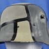 Camouflage M16 Combat Helmet / US Vet Decorated