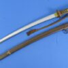 WWII Japanese Army Officer Shin Gunto Sword Signed Mikawa Fujiwara Takenori - Image 5