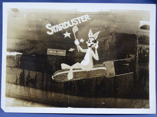 WWII B-24 "Starbuster" Nose Art Photograph 3-1/2 X 5 inches