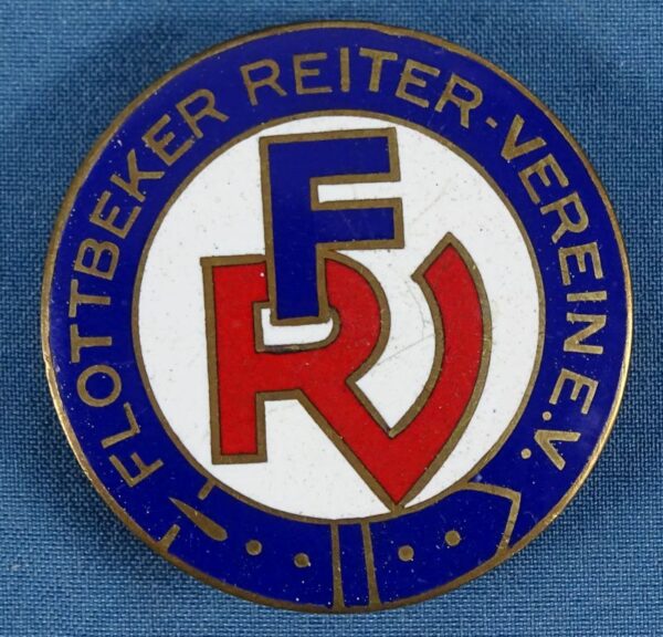 German Flottbeker Reiter Verein E.V. Riding Club Lapel Buttonhole Badge