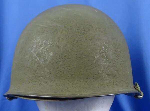 WWII Rear Seam Swivel Bale M1 Combat Helmet - Image 2