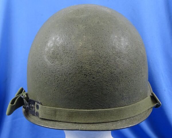 WWII Rear Seam Swivel Bale M1 Combat Helmet - Image 4