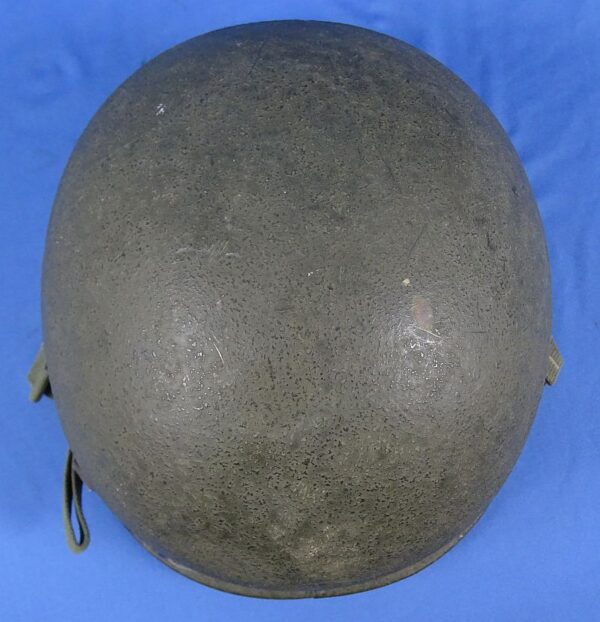 WWII Rear Seam Swivel Bale M1 Combat Helmet - Image 6