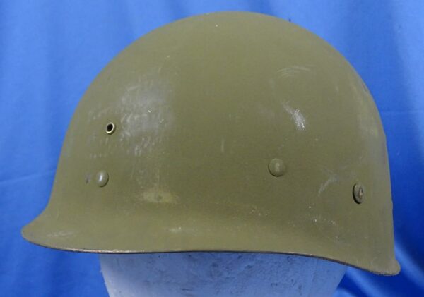 WWII Rear Seam Swivel Bale M1 Combat Helmet - Image 8