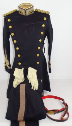 Japanese Army Intendance Department Major Full Dress Uniform with Sword Belt and Gloves