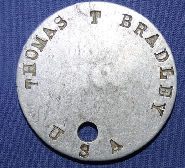 WWI Dog Tag Thomas T Bradley