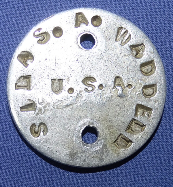 WWI Dog Tags Silas A Waddell