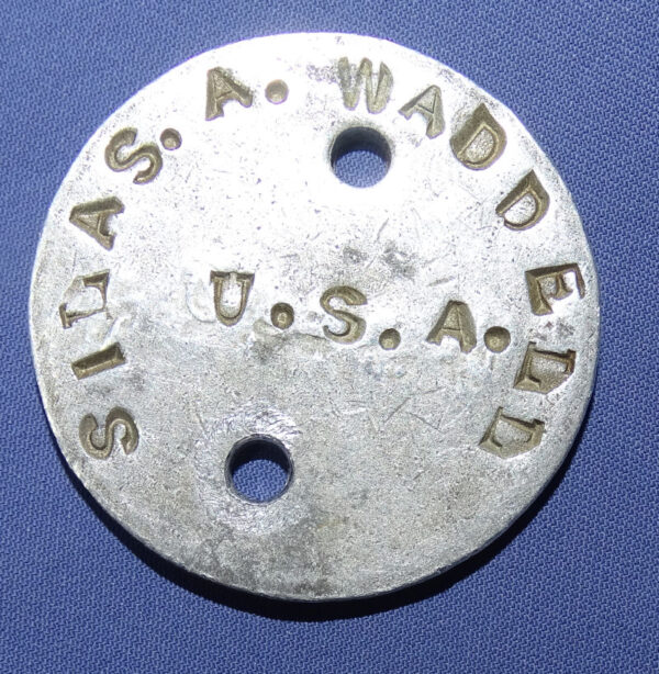 WWI Dog Tags Silas A Waddell - Image 2