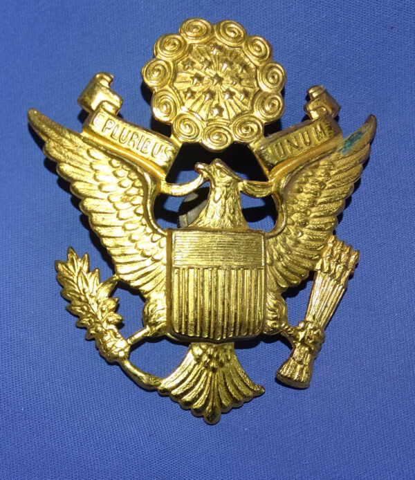 WWII Army Officer's Visor Hat Insignia