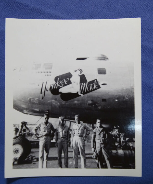 WWII B-29 Nose Art Photograph "YANKEE MADE" 3 x 3-1/2"