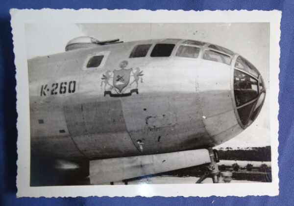 WWII B-29 Nose Art Photograph 3 x 4 -1/2"