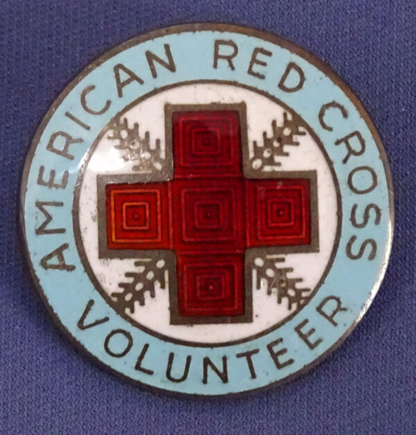 WWII American Red Cross Volunteer Sterling Pin