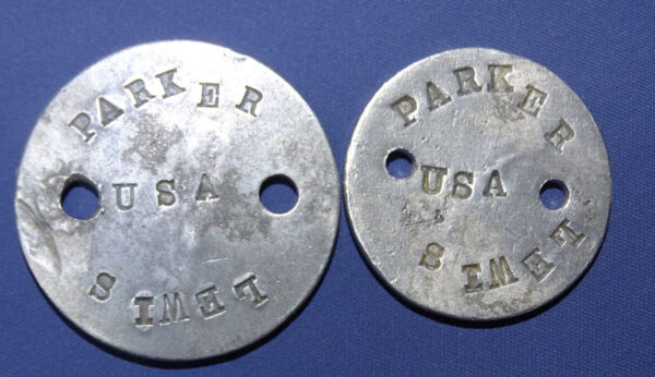 WWI Dog Tags Parker Lewis