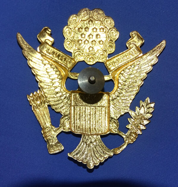 WWII Army Officer's Visor Hat Insignia - Image 2