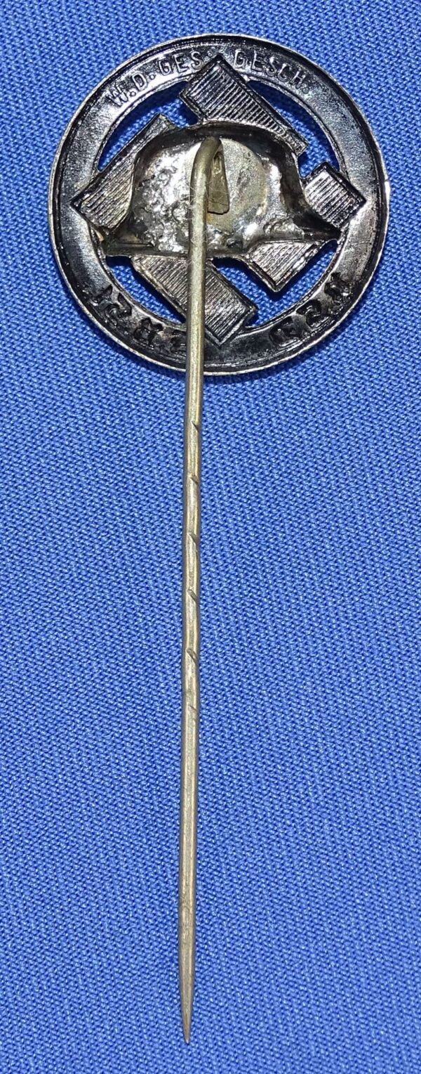 Third Reich Stahlhelm Member Stickpin - Image 2