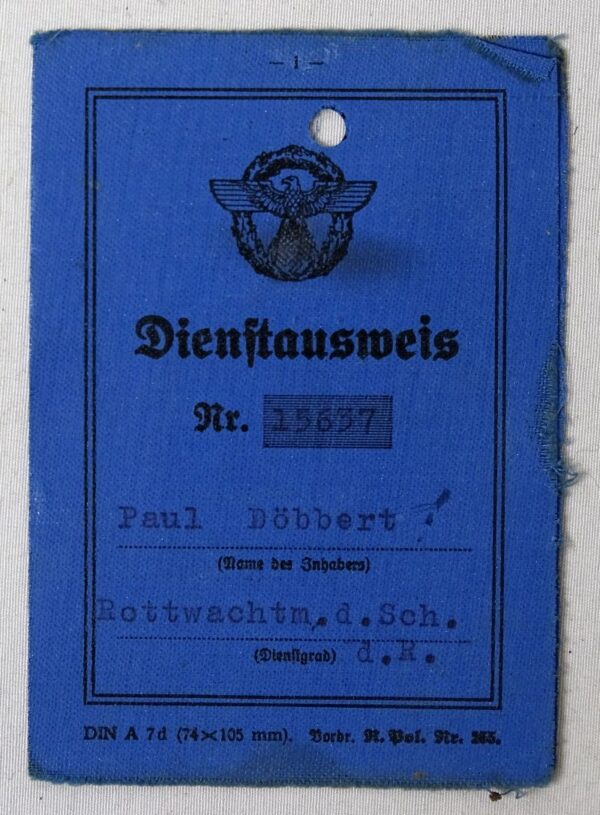 Third Reich Police Dienstausweis - Image 2