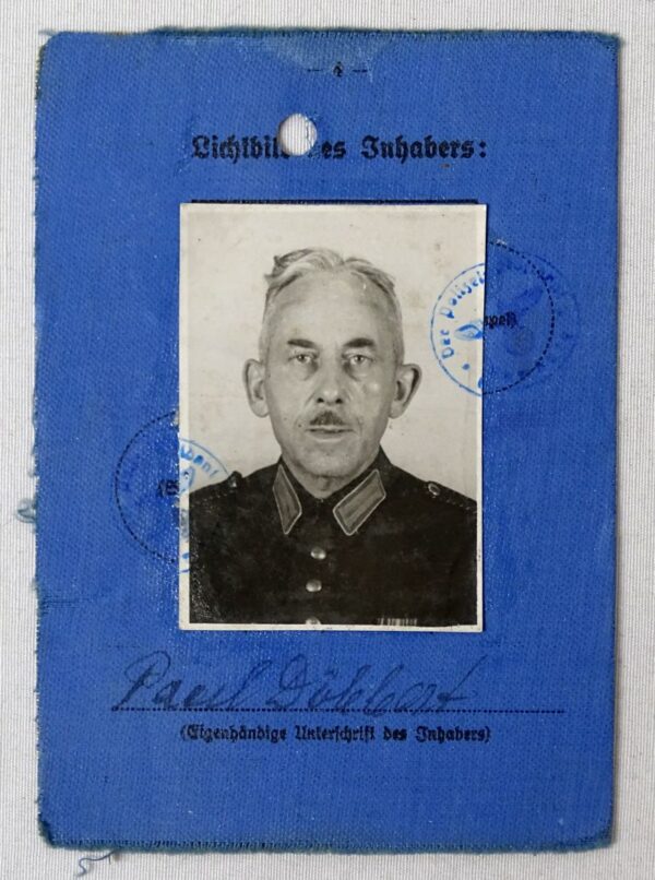 Third Reich Police Dienstausweis