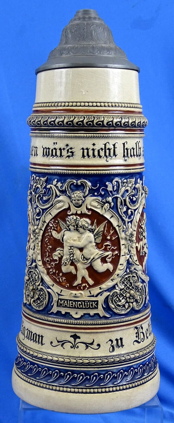 Large 2 Liter Imperial German Beer Stein